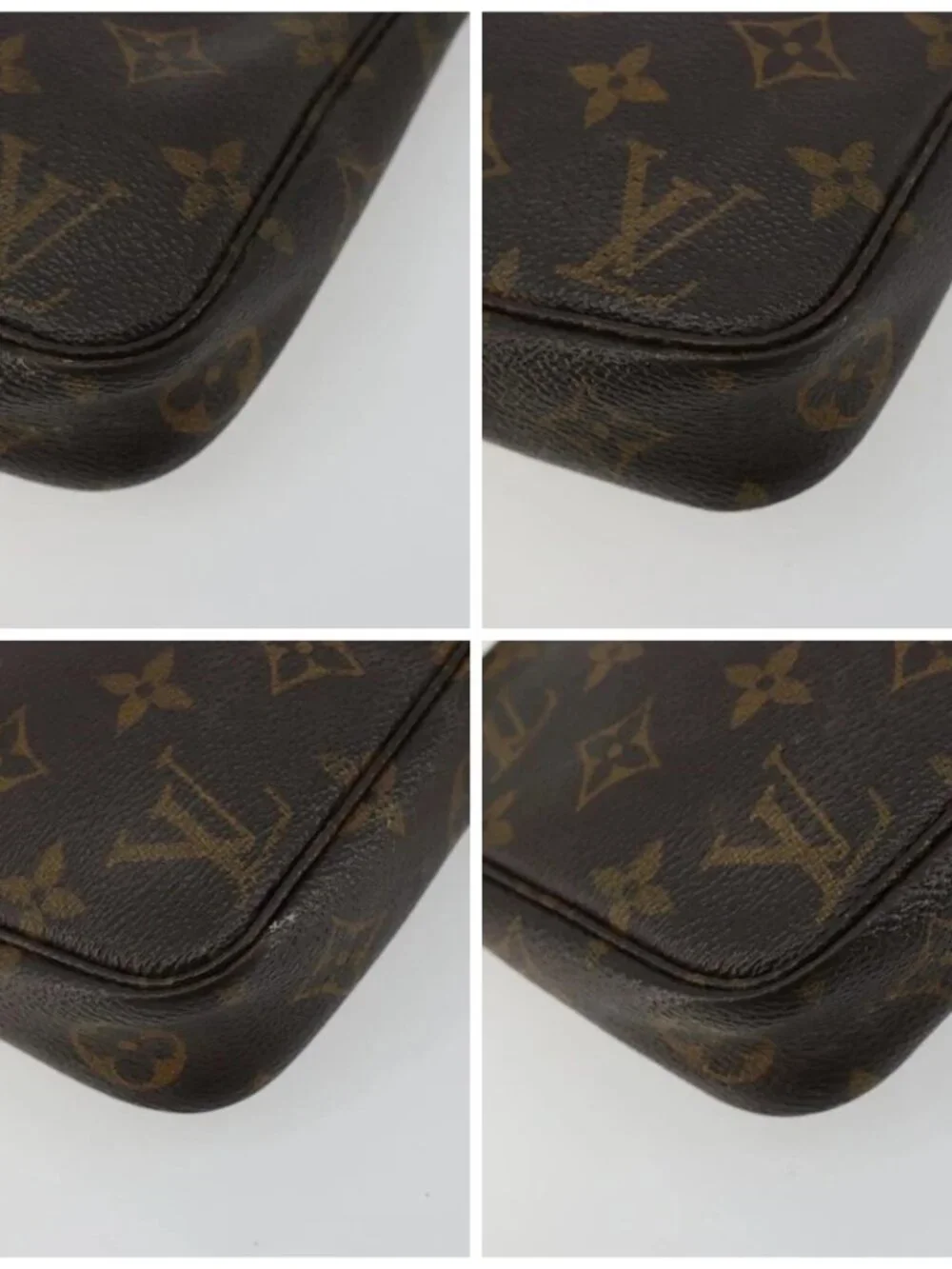 LOUIS VUITTON Monogram Pochette Accessoires Pouch M51980 LV Auth bs35597